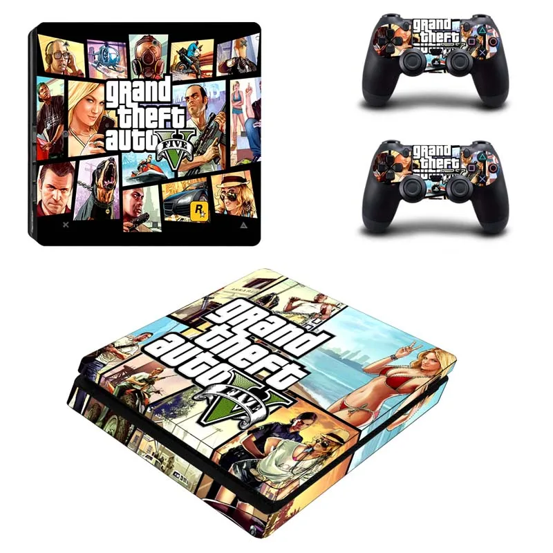GTA: Grand theft Дора наклейка кожа для PS4 Тонкий чехол консоли Playstation 4 тонкий скин