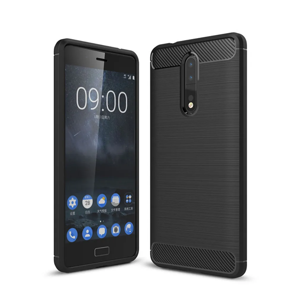 Чехол для Nokia 8 5 3 дюйма роскошный полностью Мягкий силиконовый чехол из ТПУ