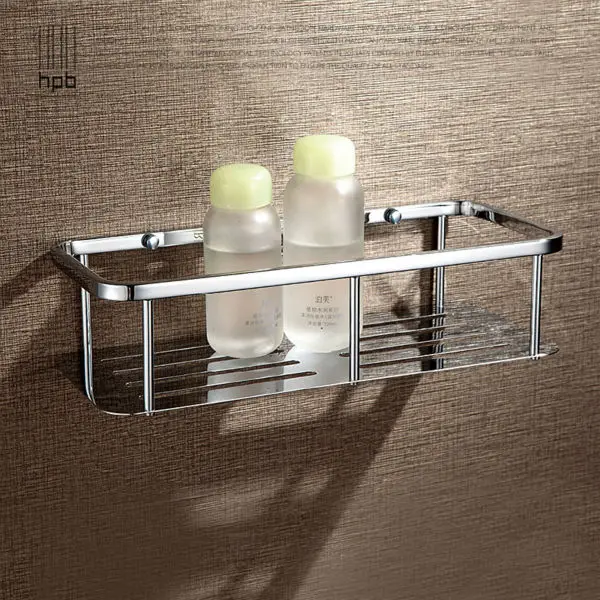 

BULUXE Bathroom Accessories Corner Shelf,Brass Bath Shelf Chrome Finished Wall Mounted accessoire salle de bain HP7730