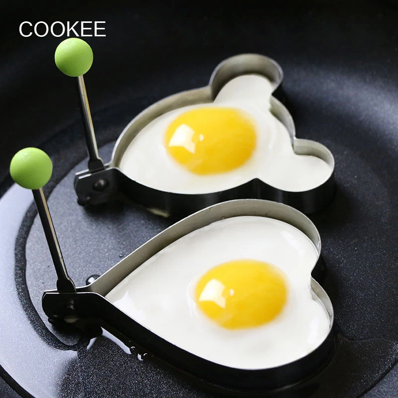 5 шт./компл. нержавеющая сталь круглый цветок в форме сердца омлетная форма