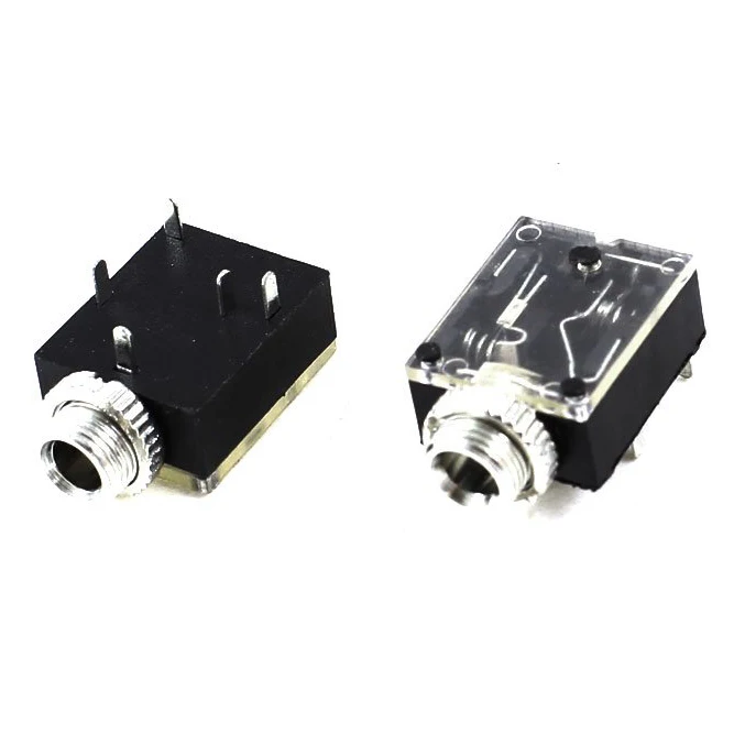 E 5 Pcs Pin 3.5mm Audio Mono Jack Socket PCB Panel Mount for Headphone | Обустройство дома