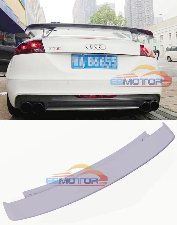 Неокрашенный RS Стиль стекловолокна спойлер для AUDI TT TTS TTRS MK2 8J 2008 2014