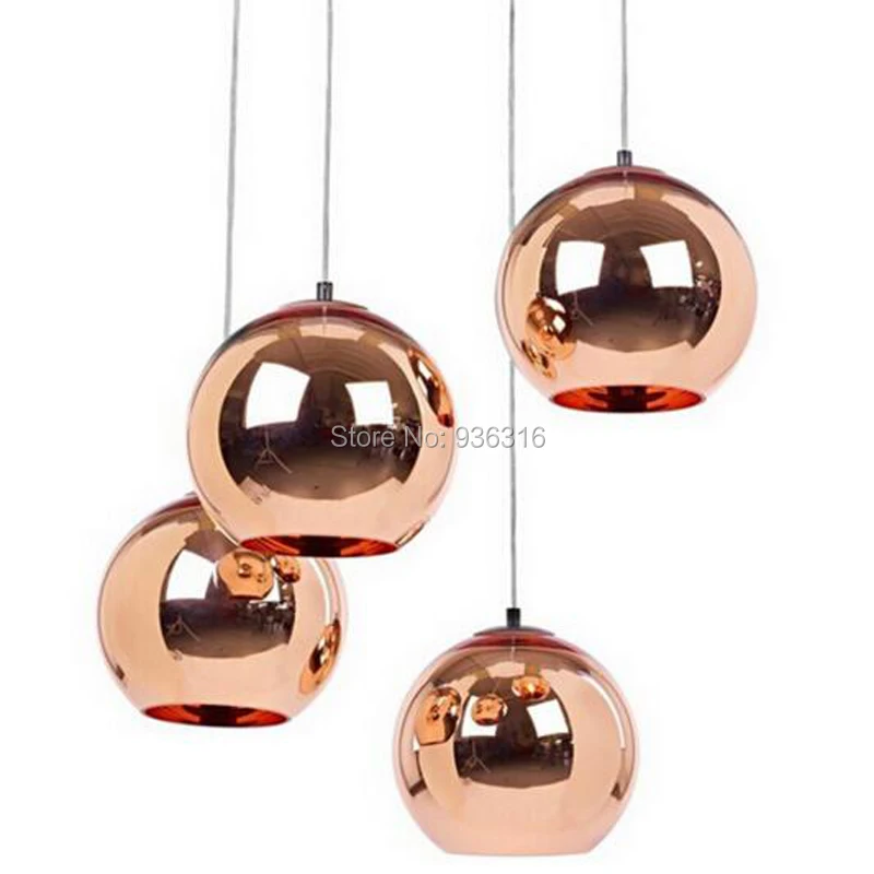 Северная Европа Современный Медь Щепка золотой Оттенок Зеркало висит Свет E27