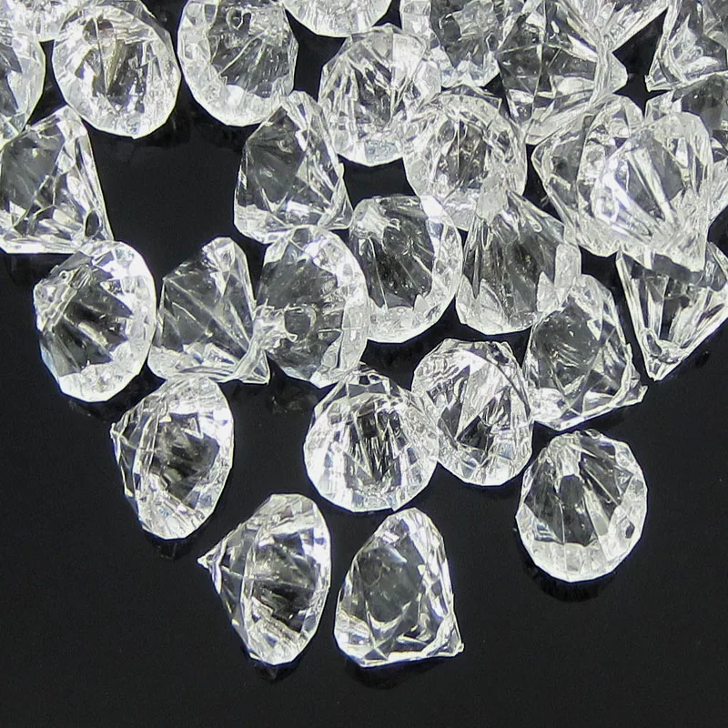 50 шт. прозрачные акриловые алмазные драгоценные камни граненые бусины