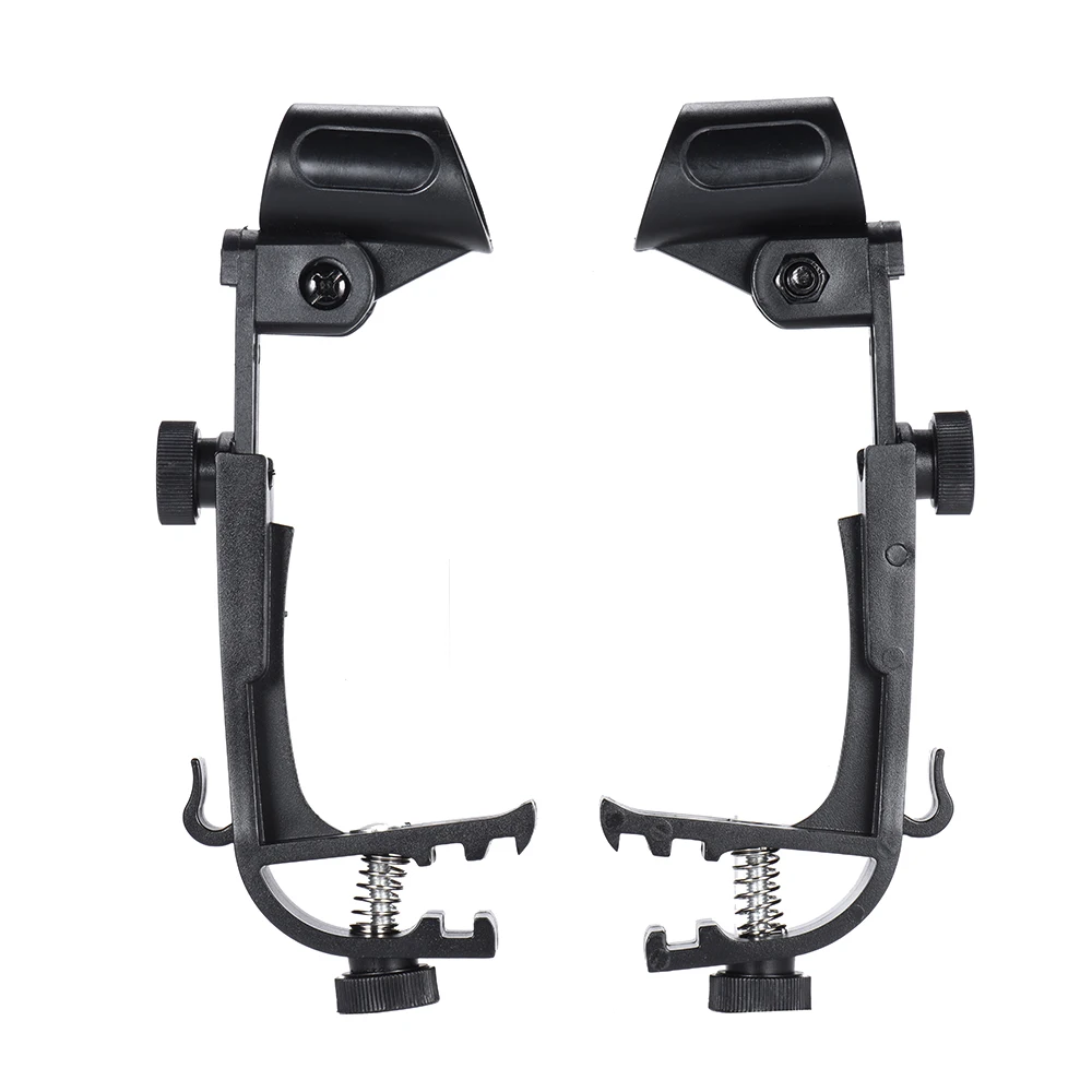 Микрофонная Пара регулируемых ступенчатых барабанных зажимов Mic Rim Snare Mount Clamp Holder