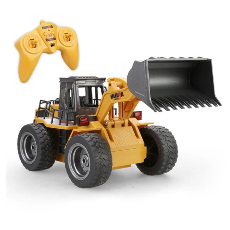 Новые игрушки HuiNa 1520 шестиканальный 1/18RC металлический бульдозер зарядное