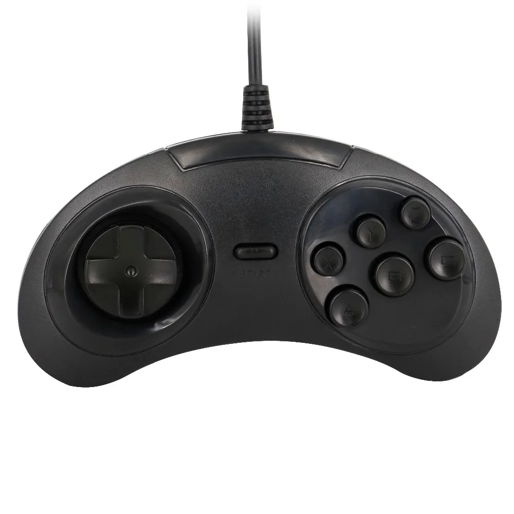 Геймпад для SEGA Genesis/MD2 Y1301 игровой USB контроллер с 6 кнопками держатель джойстика ПК