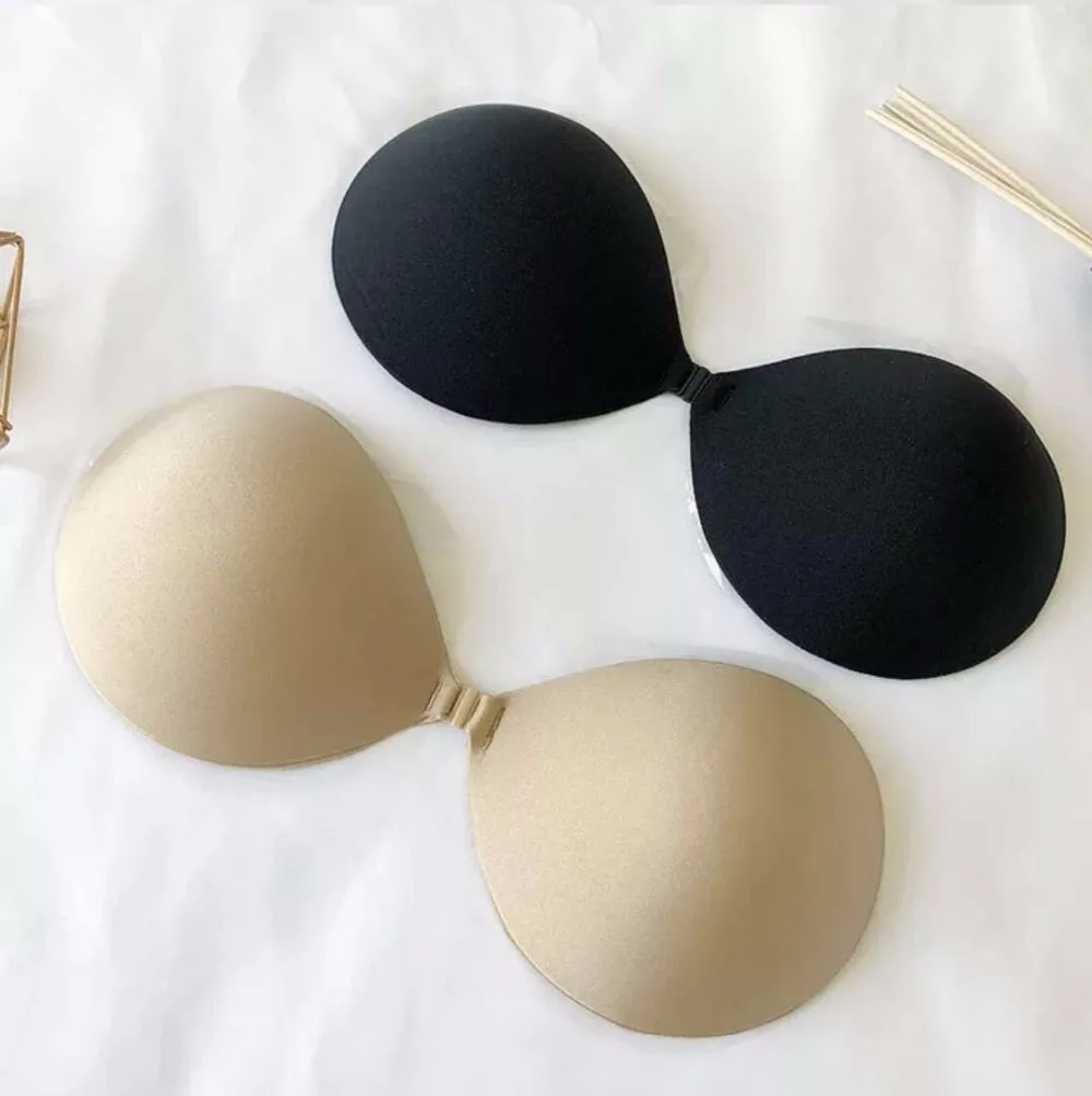 Sexy Self-Adhesive Invisible Silicone Bras Women Push Up Bras Bust Front Closure Strapless Backless Summer Sticky Bra