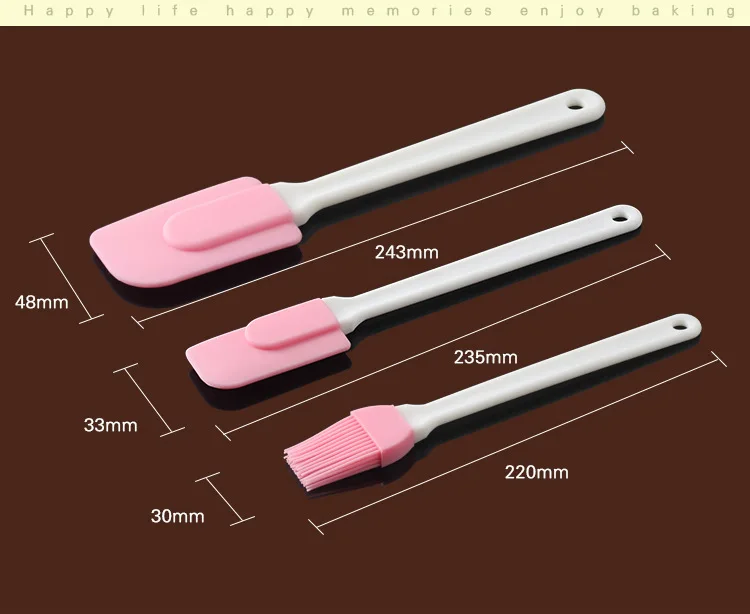 3 шт. в наборе высококачественный силиконовый шпатель скребковая щетка Espatula с