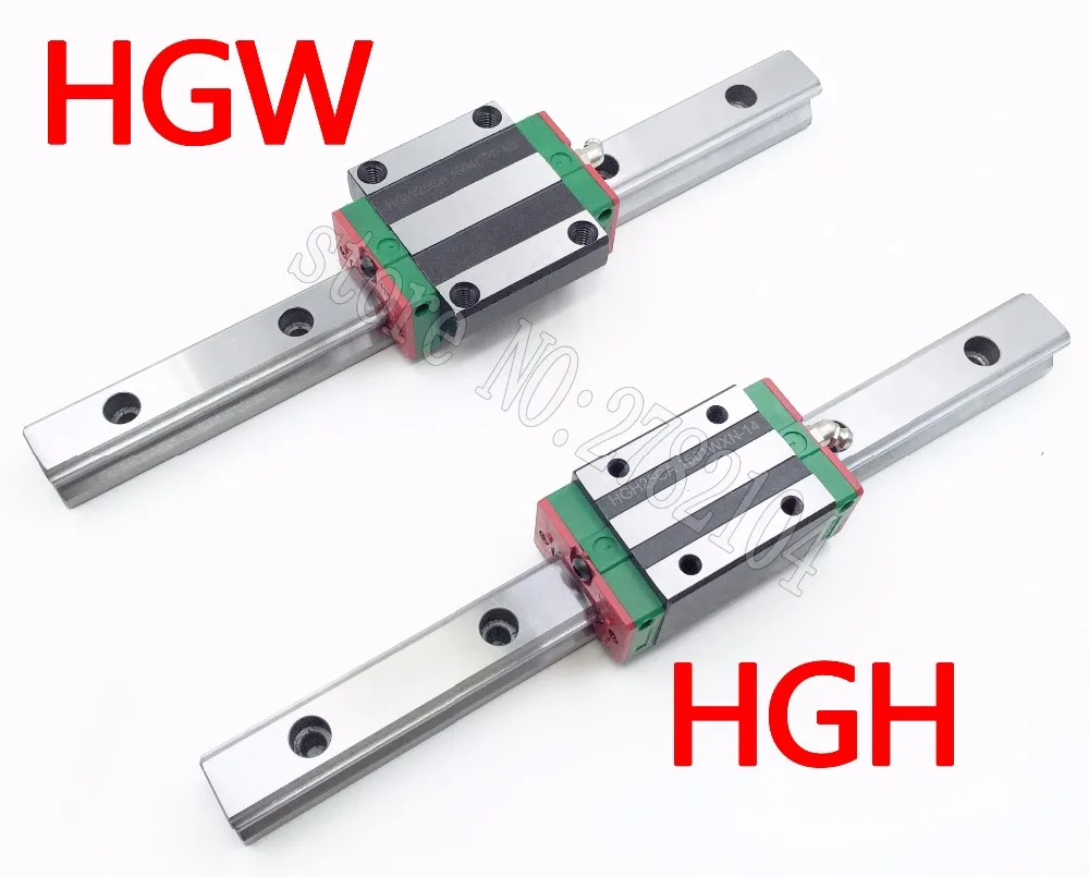 Новая линейная направляющая HGR15 1000 мм с 2 шт. линейными блоками HGH15CA HGH15 HGW15CC CNC