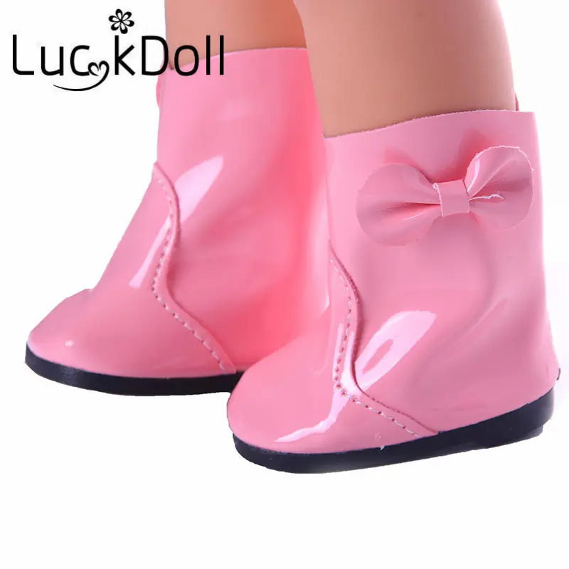LUCKDOLL 4 цвета мини обувь для игрушек подходит 18 дюймовых американских кукол и 43 см