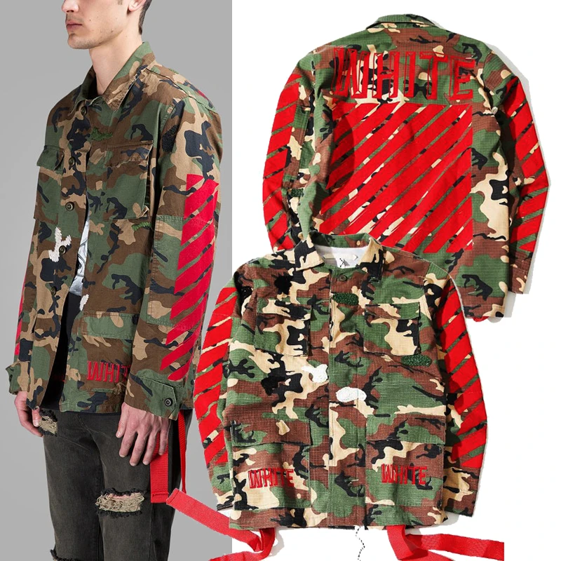 2016 новых прибыть мода бренд мужской канье уэст от белого вергилий Abloh куртки