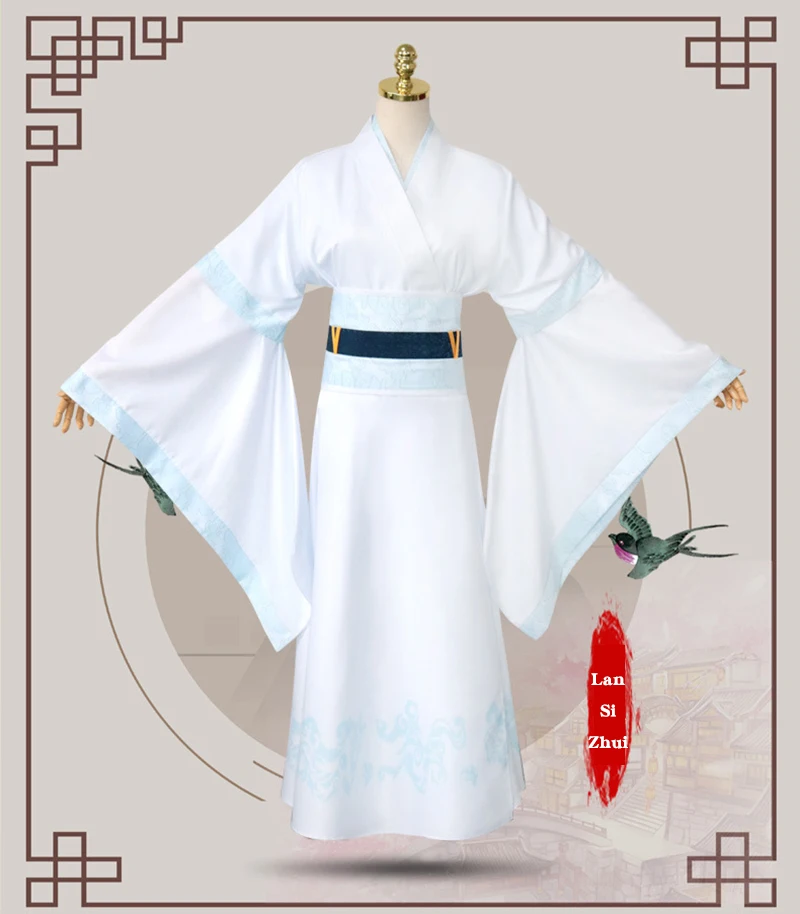 Основатель Diabolism Lan Wangji Lan Sizhui Косплей Костюм МО дао ЗУ Ши древний костюм