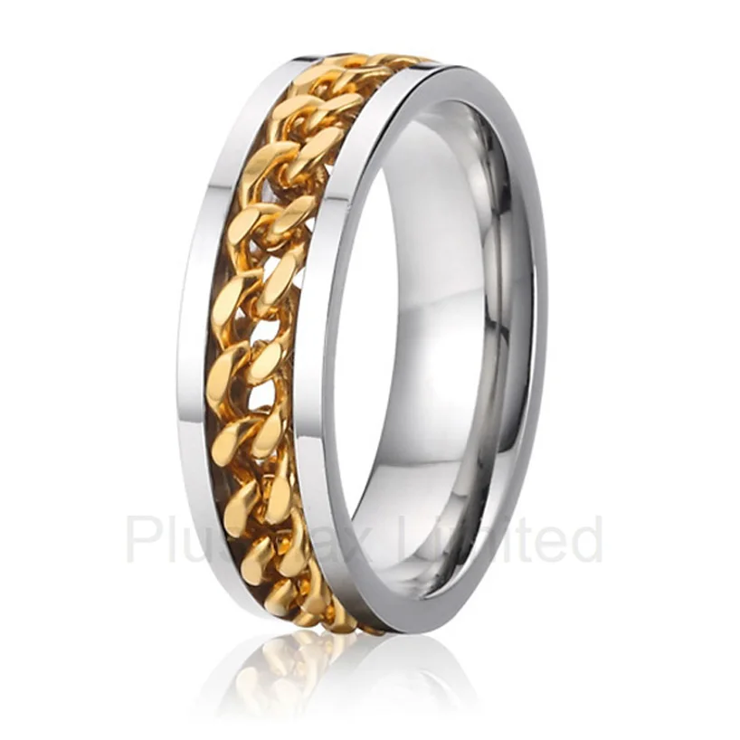 

China wholesaler perfect match design wedding band jewelry gear rings for men