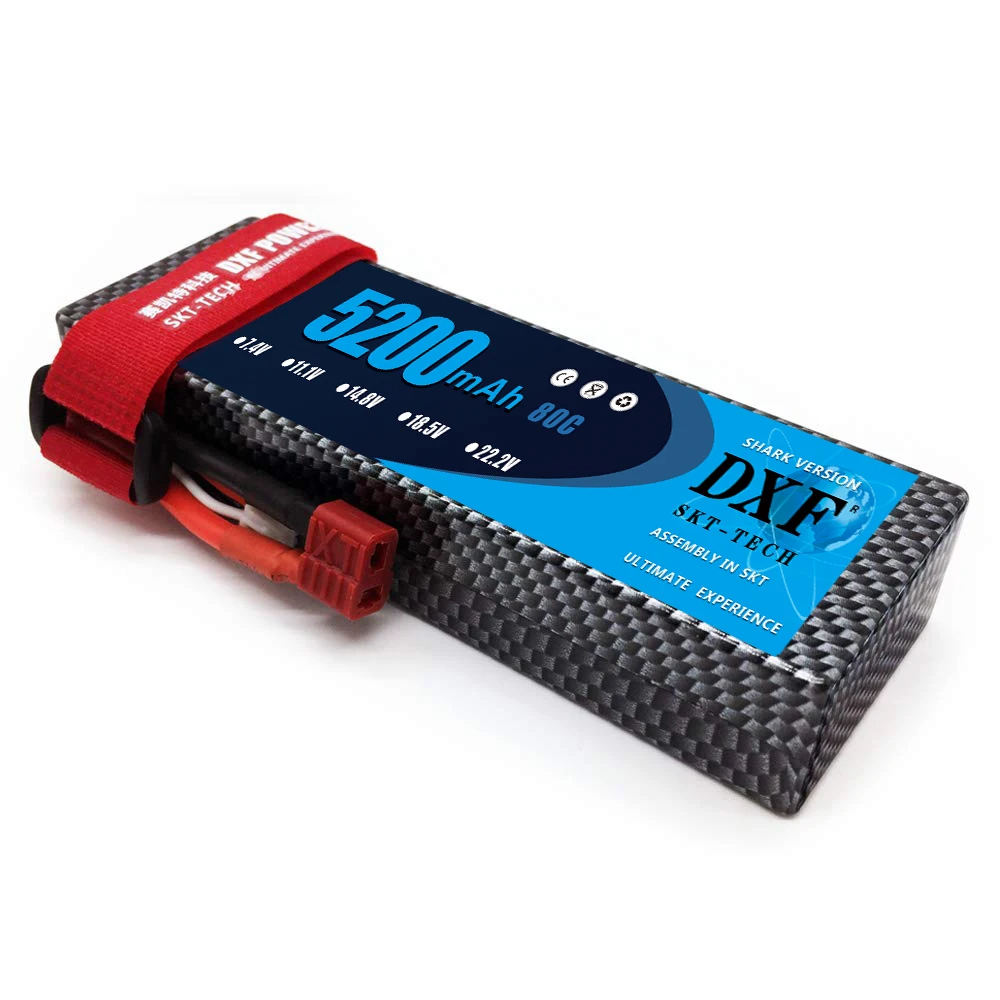 

DXF 5200mAh 80C Lipo 2S 7.4V Batteries Pack Hardcase for TRX Slash Losi HPI Yokomo 1:8 1:10 RC car