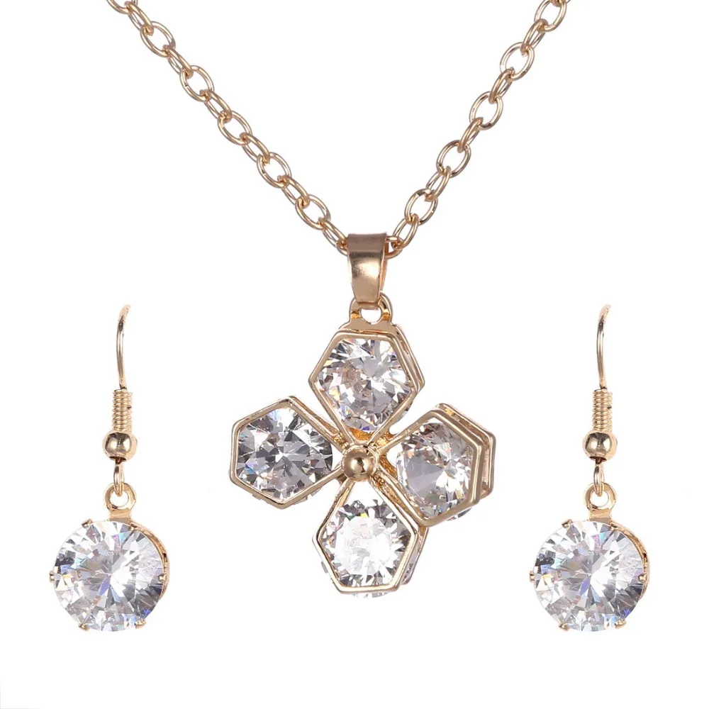 Свадебные Ювелирные наборы для невесты женщин 2017 ювелирные изделия из