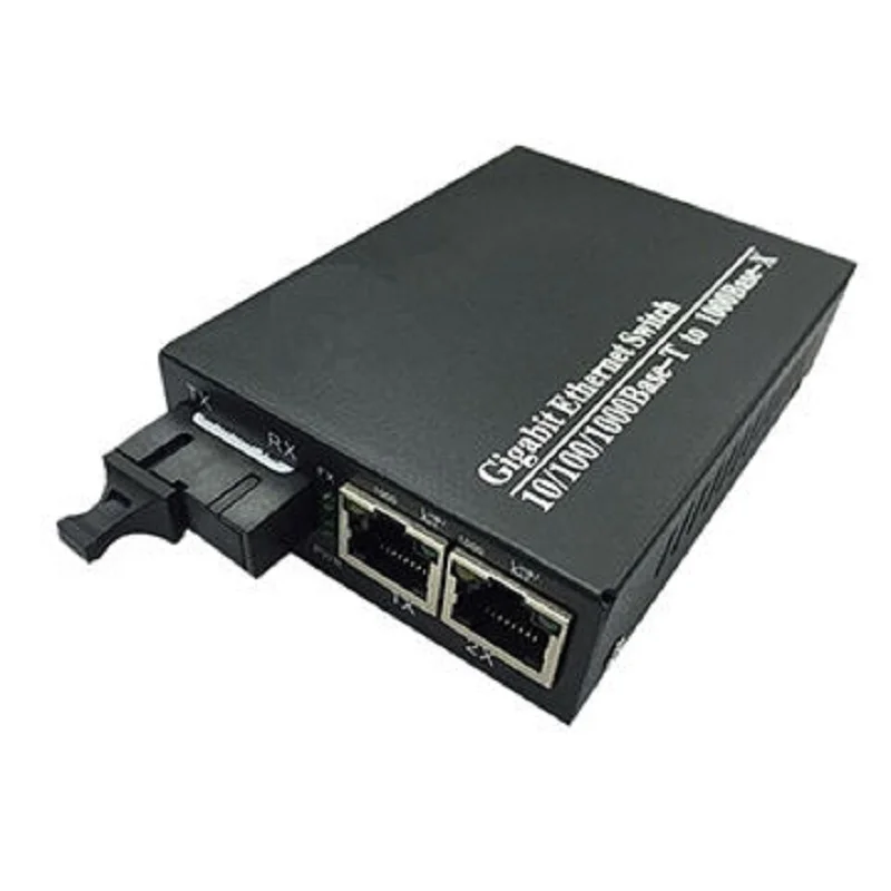 10/100/1000 м Однопортовый SC волоконный и 2 портовый RJ45 одномодовый 20 километровый