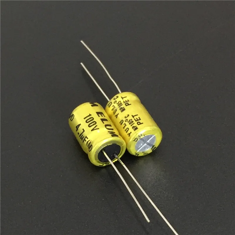 50 шт. 4 7 мкФ 100V ELUM NP 8x11 5 мм 100V4.7uF биполярный алюминиевый электролитический