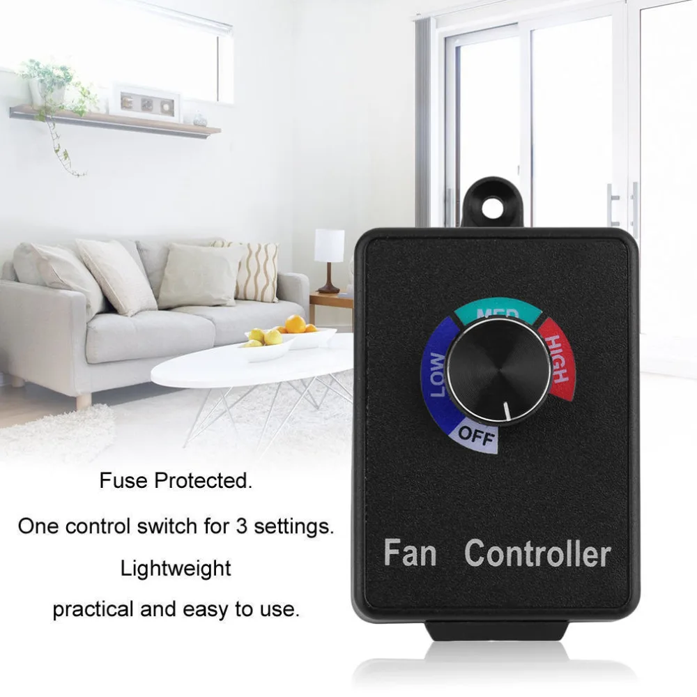 Переменный переменный активный регулятор скорости вентилятора воздуховода