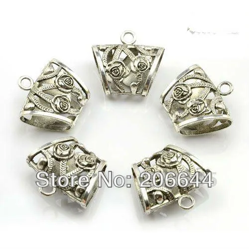

DIY TUBE for scarf Alloy Jewelry Necklace Pendant charm beads 10pcs/pack Free shipping