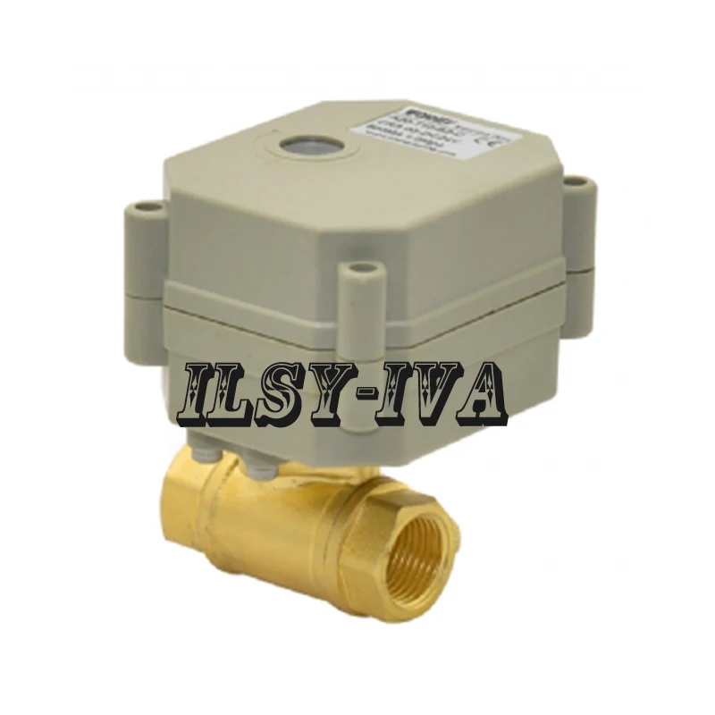 DN10 G3/8 &quotAC110 ~ 230V латунный моторизованный шаровой клапан двухсторонний
