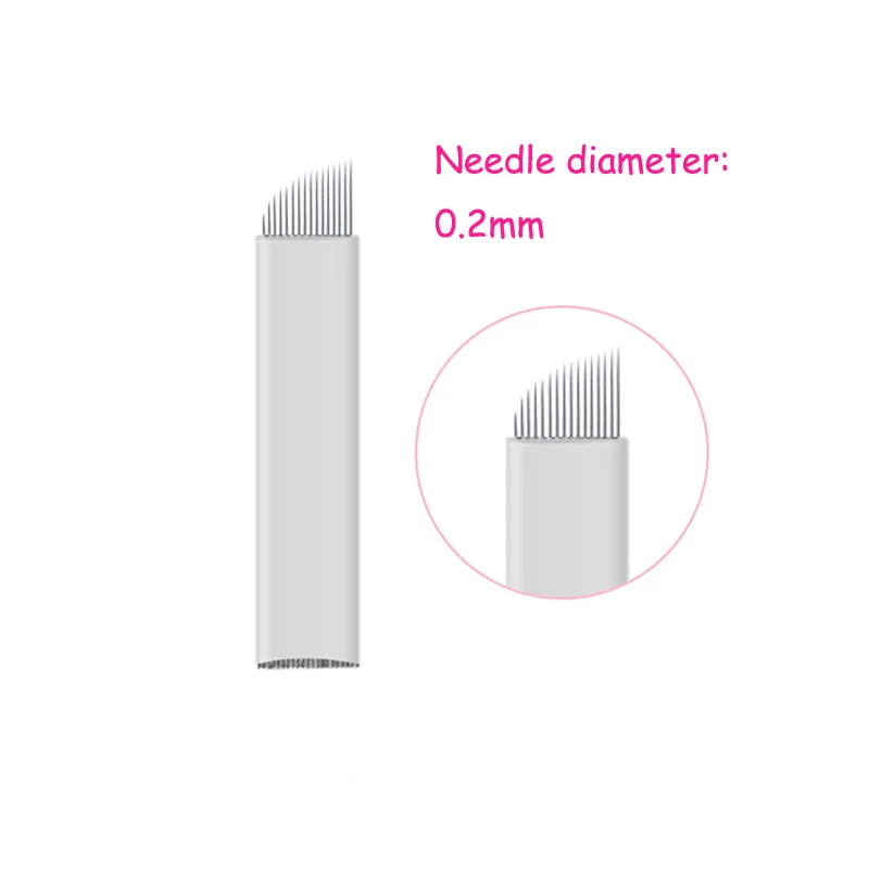 16Pin лезвие 3D вышивка стерилизованная нержавеющая сталь Перманентный макияж