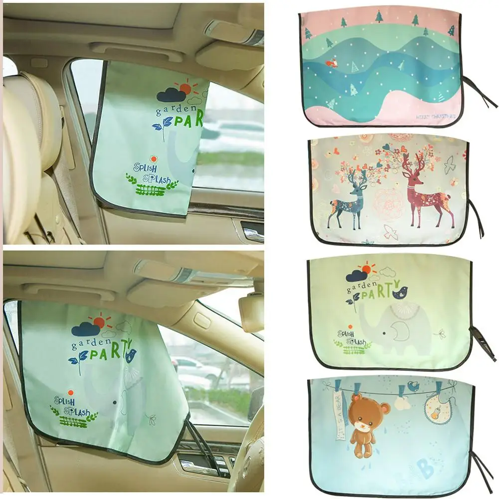 Универсальный автомобильный солнцезащитный козырек на боковое окно с