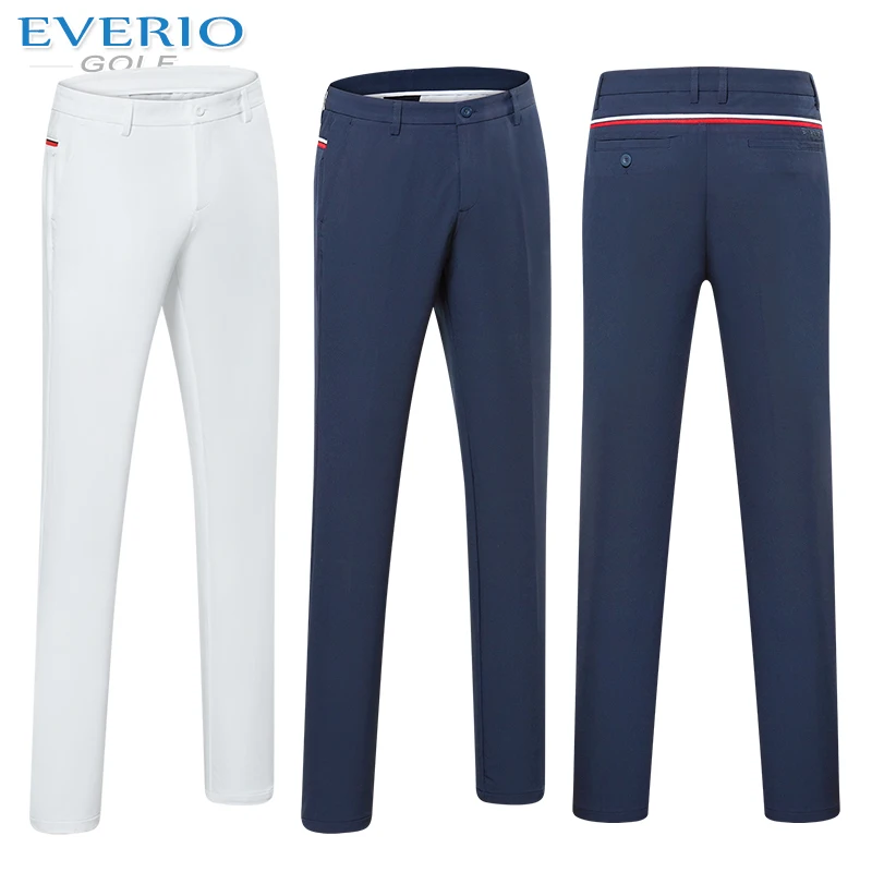 

EVERIO Golf Pants Men's Summer Thin Slim Sports trousers Sweat Breathable Quick-drying Golf Pants Sportswear size 30-40