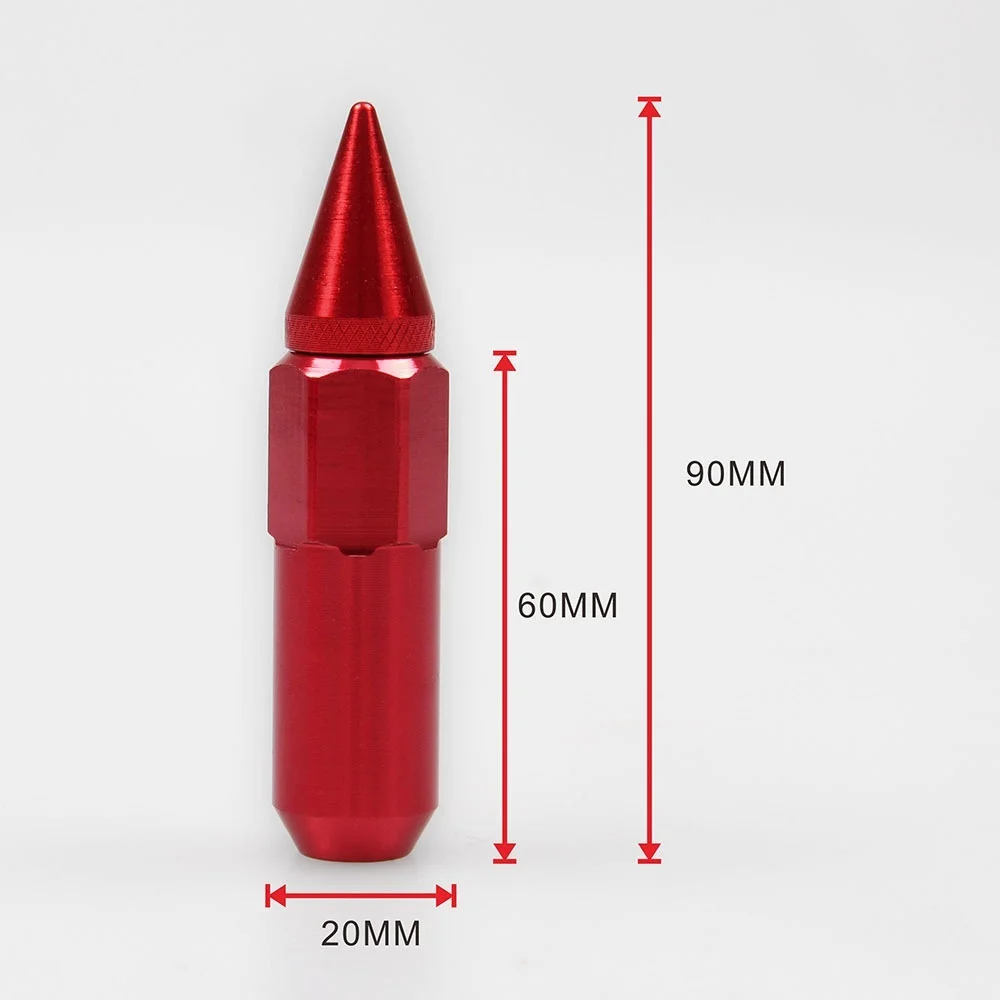 20 шт./компл. Универсальный M12X1.5 Автомобильные Колесные диски гайки шипами Расширенный тюнер для Honda Ford suzuki Kia mitsubishi
