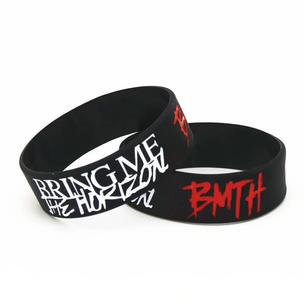 Музыкальный браслет BMTH Bring Me The Horizon 1 шт. силиконовые браслеты и металлический для