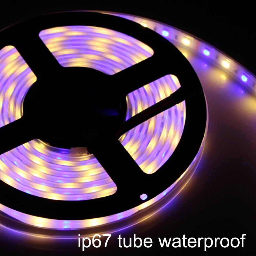 DC12V 5 м RGBW 300 Светодиодная лента 5050 SMD Водонепроницаемая 60Led/M Гибкая RGB +