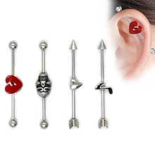 Серьги гвоздики из нержавеющей стали для ушной хрящ Хеликс 1