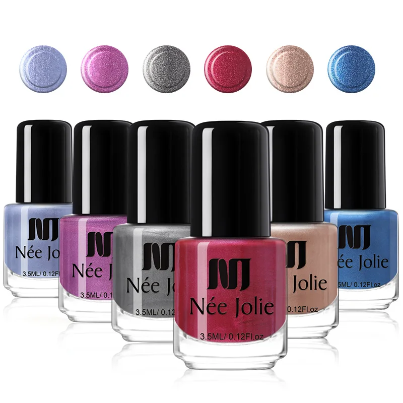 Зеркальный зеркальный лак для ногтей NEE JOLIE металлического цвета хромированный