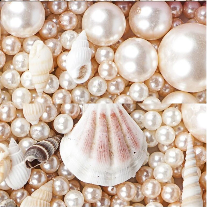 3D великолепные жемчужные раковины трехмерные напольные плитки на заказ большие