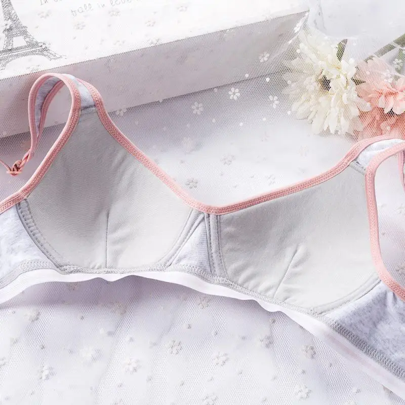 Comfortable Thin Underwear Push up Adjustable Lingerie For Teenagers Children Bralette | Женская одежда