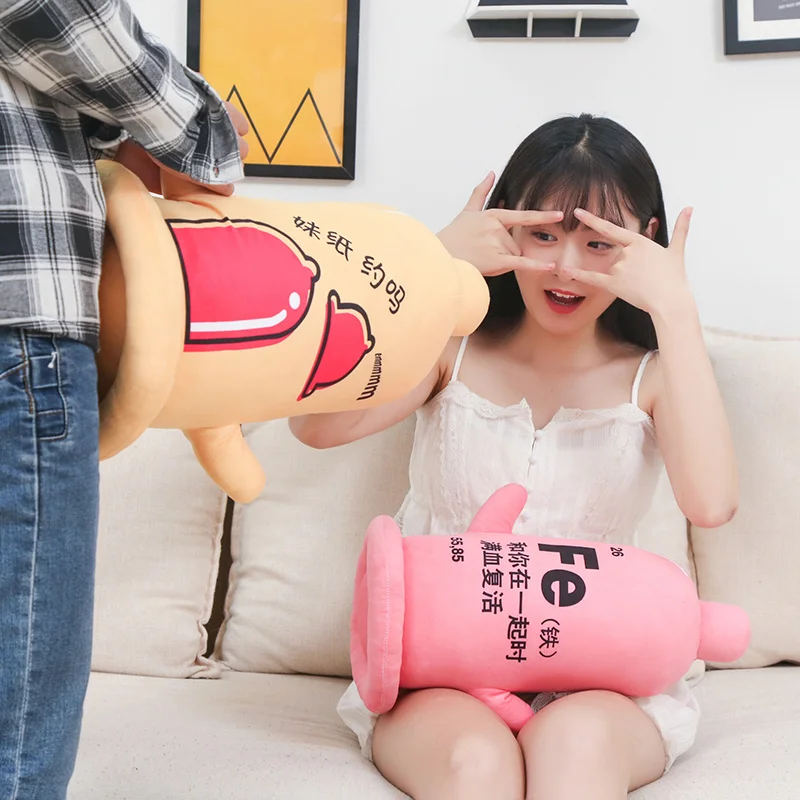 Симпатичный Забавный набор презервативы плюшевая игрушка мягкая Сексуальная