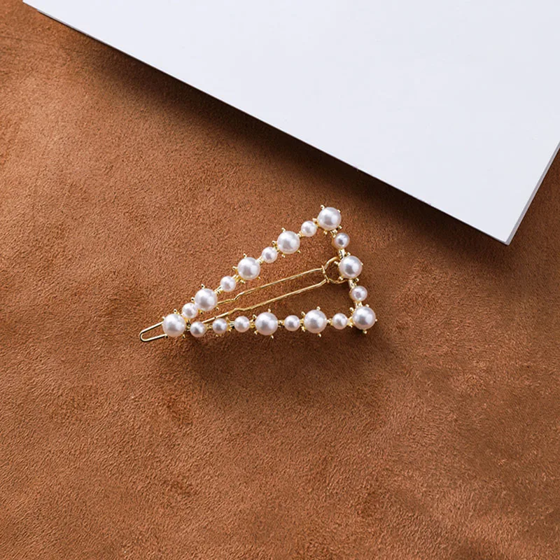 5 Style New Fashion princess Crystal Pearl Hair Clip Metal Hairclip Elegant Barrette Pins Styling Tool Clips J11 | Красота и здоровье