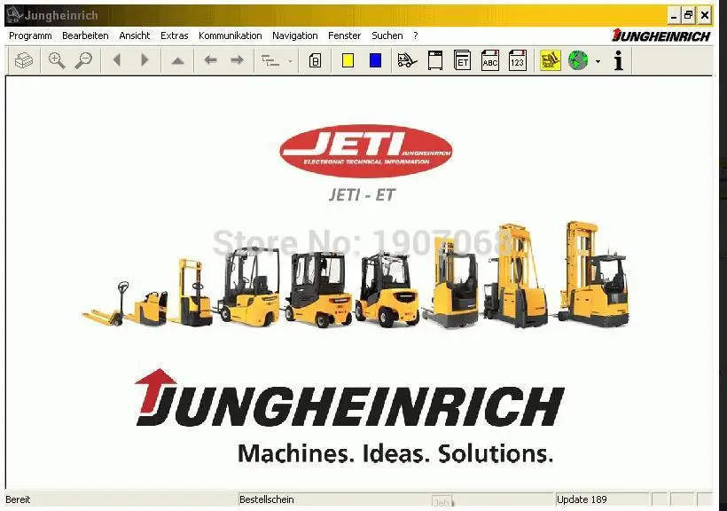 Погрузчик Jungheinrich R jeti ET 2018 каталог запчастей + лицензия на наличие патчей |