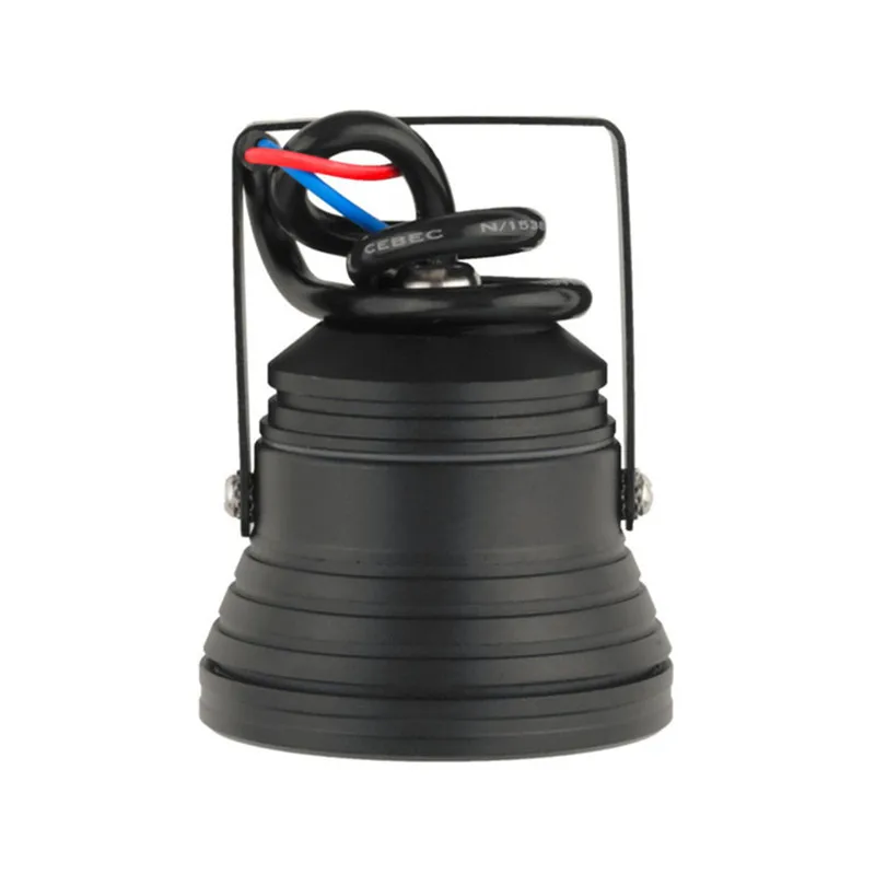 Водонепроницаемый уличный подводный светильник с черным корпусом IP68 12 В