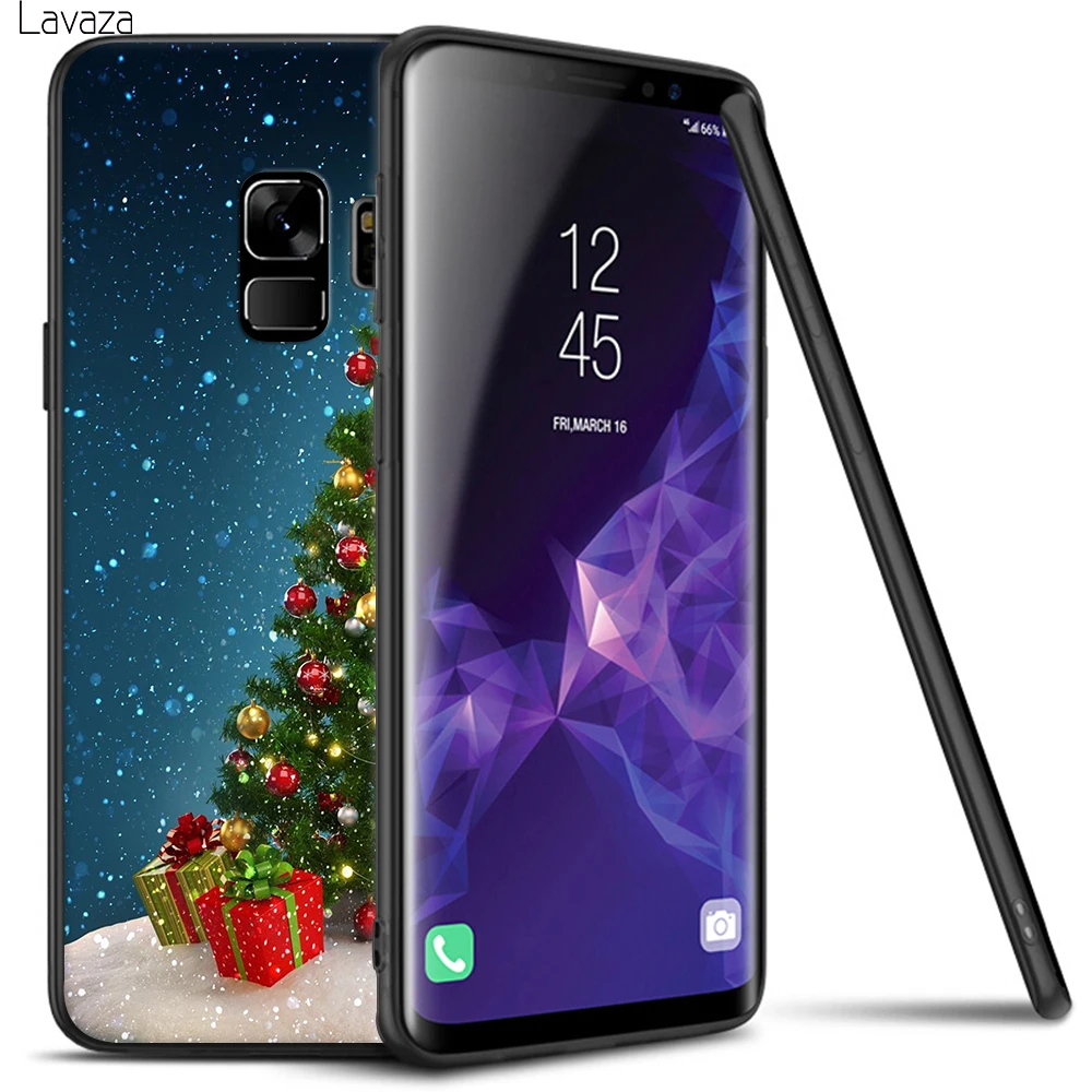 Мягкий чехол Lavaza Merry Christmas для Galaxy A3 A5 2016 2017 A6 plus A7 A8 A9 J6 2018 A10 30 40 50 70 |