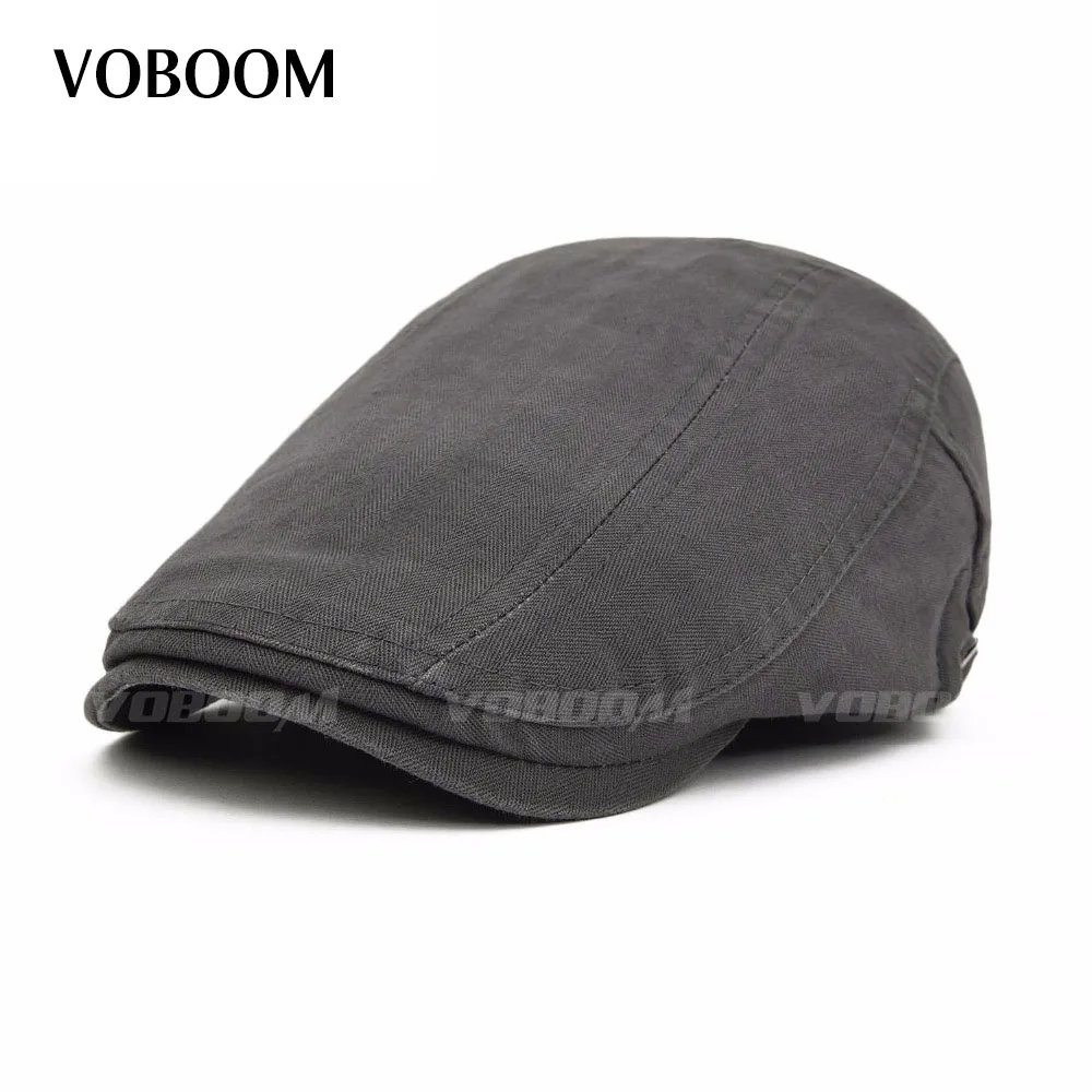 Хлопковый берет VOBOOM шапки унисекс летние плоские кепки для мужчин и женщин