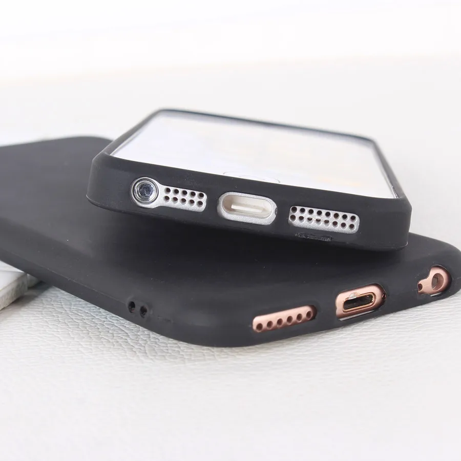 2017 матовый Мягкий силиконовый чехол для iPhone 6 чехлы 6s Plus 5 5s 5SE яркие цвета полный