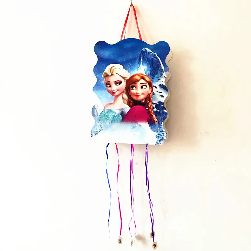 Anna Мультфильм герой Pinata мультфильм дизайн бумажная Складная пиньята для детей с днем рождения вечерние принадлежности украшения - Цвет: Anna