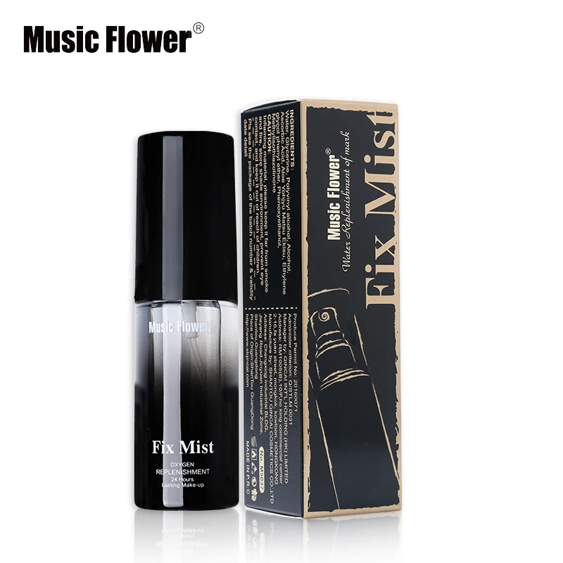 Бренд Music Flower однократная фиксация макияжа спрей для лица тумана макияж 24 часа