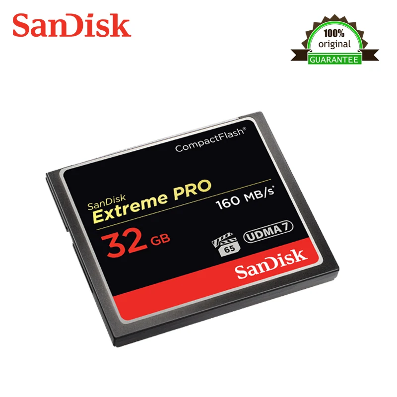 Sandisk Extreme Pro Compactflash карта памяти CF 32GBUp до 160 МБ/с./с скорость чтения для богатых 4K и