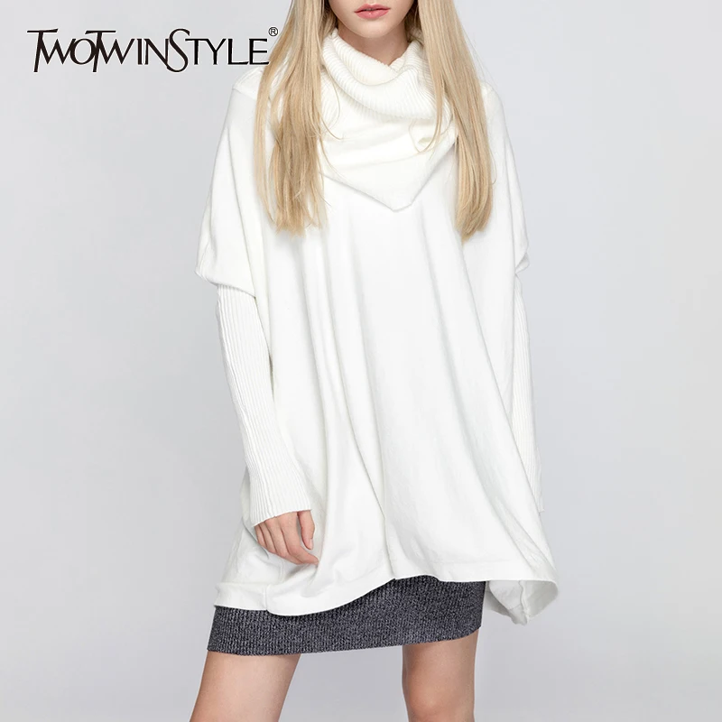 

Женский Однотонный свитер TWOTWINSTYLE, осенний, 2020