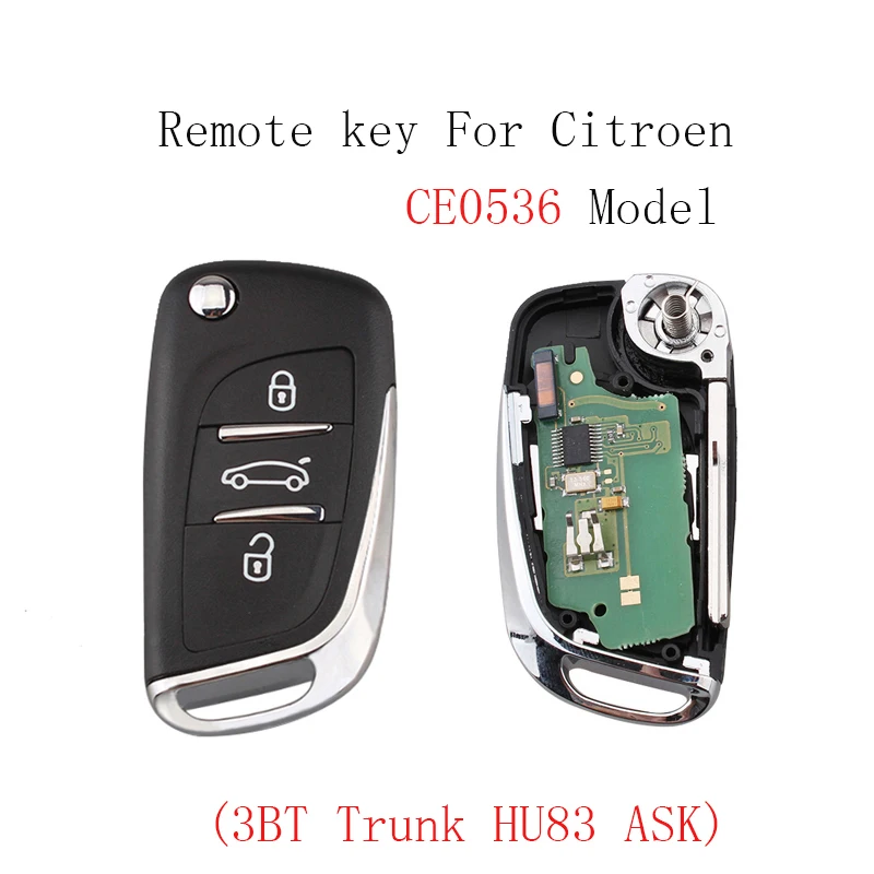 3 кнопки багажника новый стиль дистанционного ключа для CITROEN C1 C2 C3 C4 C5 Berlingo Picasso 2005