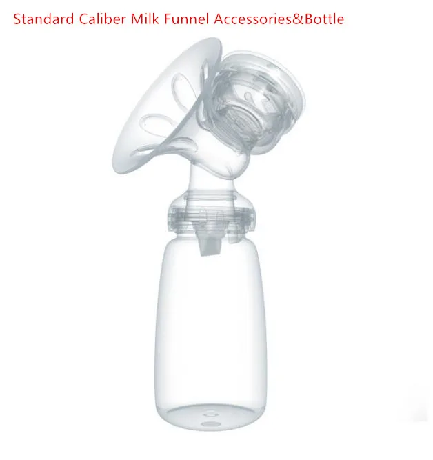 Standard Milk Funnel Двусторонние электрические молокоотсосы с бутылочкой для молока USB кабель PP BPA бесплатно Мощные интеллектуальные молокоотсосы для грудного вскармливания - Цвет: Standard Milk Funnel