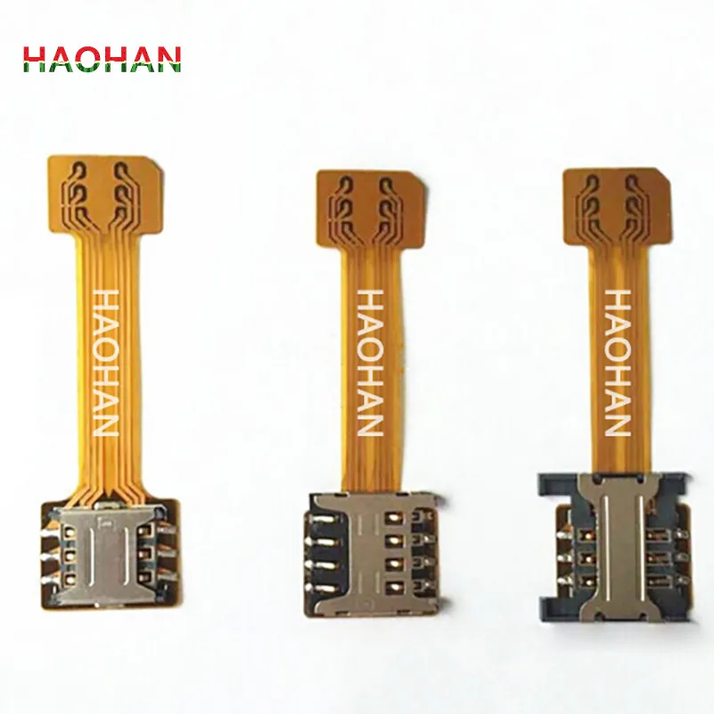 HAOHAN гибридный двойной Micro SD адаптер для двух SIM карт Android Extender 2 Nano XIAOMI REDMI NOTE 3 4