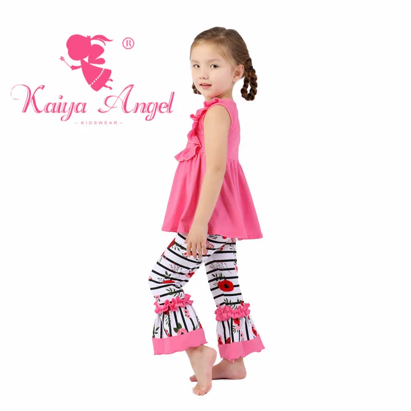 Kaiya Angel хлопковый топ с изображением арбуза Happy Easter брюки цветными яйцами летняя